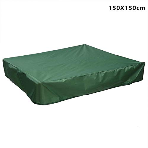 Venus valink Cobertor de Piscina, Polvo Protección Arenero Cubierta con Cordón Impermeable Arenero Cobertor de Piscina, Piscina Protector para para Tirachinas - 150cmx150cm