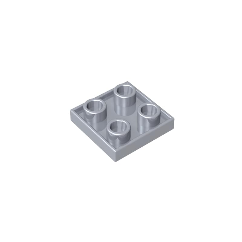 XYEIUGO 2x2 Double-Sided Plate, Flat Silver, 50 PCS — image 1