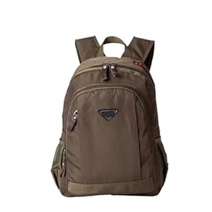 ZLSCDHZ Klassische Doppelschulterrucksäcke Braun