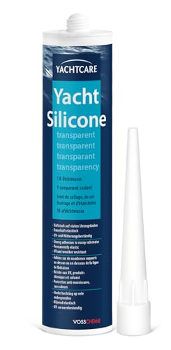 Yachtcare Silikon Transparent 300ml - Dichtmasse für Boot Wohnmobil & DIY