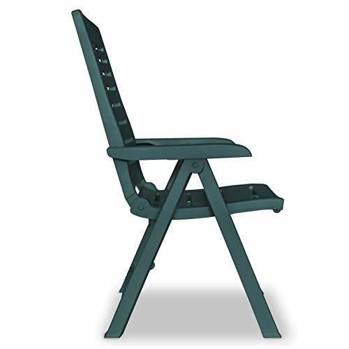 Ensemble table chaise jardin plastique vert pour optimiser les petits balcons
