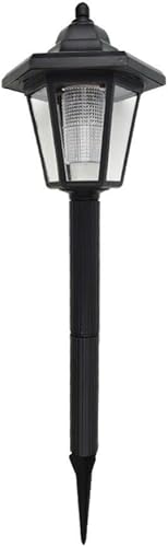 1 poste de luz al aire libre jardín patio entrada energía solar lámpara linterna césped