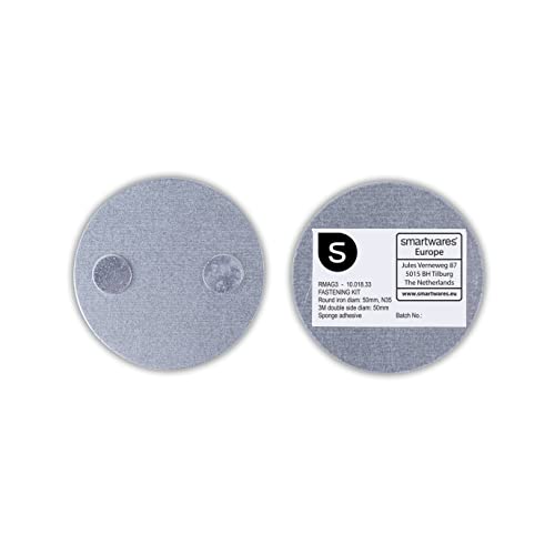Smartwares Magenthalter für Rauchmelder/Magnetbefestigungsset für Mini Rauchmelder, RMAG3, 5 cm...
