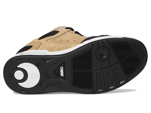 Osiris Men's Peril Skate Shoe, Tan/Black/White, 123