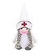 Gnome bambola Xmas Elfi Medico Infermiere Faceless Babbo Natale ornamenti bianchi per Office presenta regalo del partito