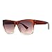 DLSM Lunettes de Soleil à Gradient carré Vintage Femmes Fashion Plat Top Top Eyewear Nuances UV400 Rétro Tendance Hommes Verres de Soleil Convient à la Conduite en Plein air-Thé Gris Rose