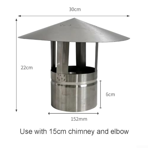 Tapa para la lluvia de 150 mm perfecta para chimeneas residenciales 3