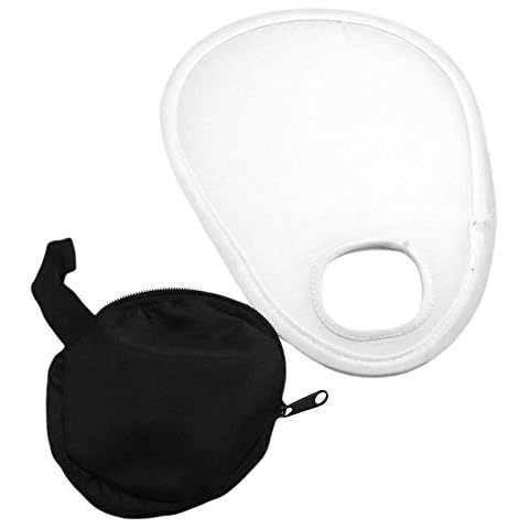 Tragbarer Blitz-Diffusor, Blitz-Diffusor, Kamera-Blitz-Diffusor, beseitigt hartes Licht und Schatten, faltbar, mit Aufbewahrungstasche, einfache Installation, Kamera-Zubehör, weiß, Approx.30cm Cover