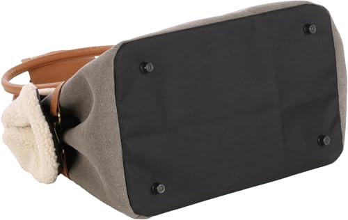 Hundetasche - Tragetasche Kuzco Braun – 40x25x29cm – Polyester – herausnehmbare Fütterung – Abnehmbarer Boden – Standfüße – Sicherheitsleine – Tragegriffe