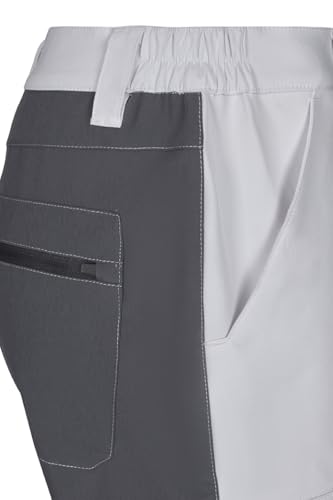Bermuda trekking stretch VELILLA pour randonnée et marche blanc gris - 4