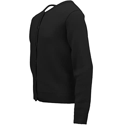 Image of Girls Long Sleeve Button Front Cotton Soft Knit Cardigan Sweater