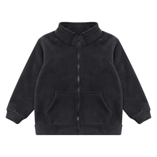 Loyan Kids Boys Girls Full Zip Thick Warm Outerwear Ultra Soft Sweatshirt Winter Fleece Jacket2