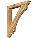 Ekena Millwork BKT0604X38X44IMP01RWR Imperial Traditional Rough Sawn Bracket w/Offset Brace, Western Red Cedar