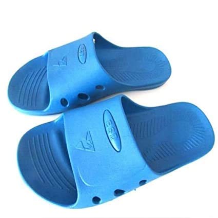 SCHOFIC ANTISTATIC [Size - L, EU 42, US 8] ESD SAFE Unisex Slipper/Footwears -Blue (5, LARGE(42)) (B071FXC4FW) Amazon Price History, Amazon Price Tracker
