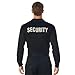Rothco Moisture Wicking Long Sleeve Security Polo, Black - XL