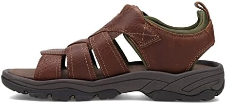 Rockport Men's ROCKLAKE Fisherman Sandal, BRN/BRN, 10 Wide | Image 3
