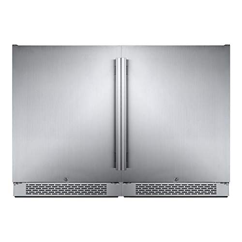 Avallon AFR241SSDUAL Stainless Steel Built-In 48 Inch Wide 11 Cu. Ft. Total Capacity