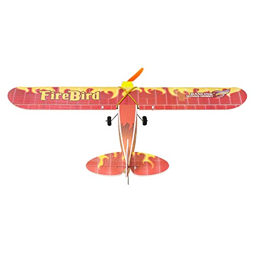 Avión RC J3 Fire-Bird de 600 mm en espuma PP para montar por adultos 4