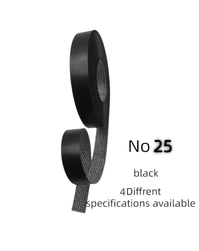 Image of HGKJHFmelamine Edging Tape. pre Coated with hot melt Adhesive Flexible Veneer Edge Edging, Used for Cabinet and Furniture Maintenance (No25-black, 1.81cm*7.6m)