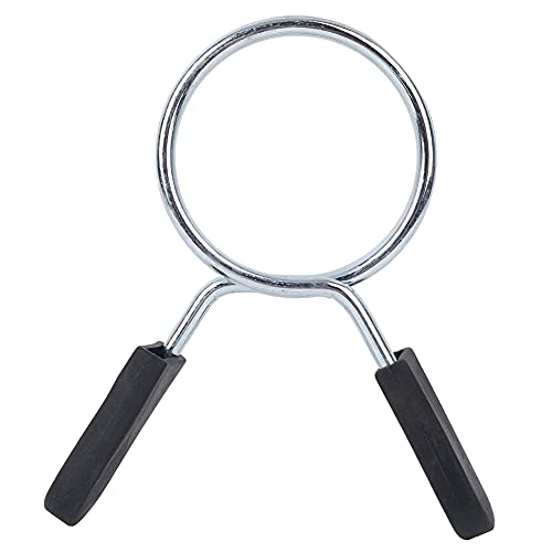 NDNCZDHC 4Pcs Dumbbell Spring Lock, Clamp Spring Collar Clip, Exercise Collar Barbell Clip for Bar, Barbell, Strength Training, Gym, Fitness(Inner Diameter 50MM)