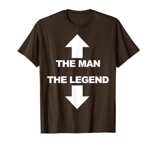 The man the Legend T-Shirt, Men, Brown, Large