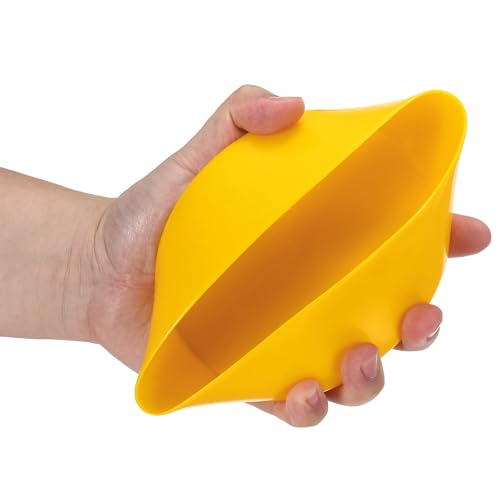 Image of uxcell 2pcs Rubber End Caps 130mm(5 Inch) ID Vinyl Round Tube Bolt Cap Cover Screw Thread Protectors Yellow, 50mm Height