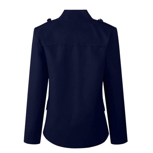 Women's Plus Size Vintage Open Front Slim Fit Button Dress Suit Blazer Jacket Casual Pocket Long Sleeve Jackets Coats3