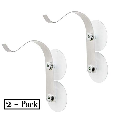 Spiral - Strong Suction Cup Stainless Steel Hook for Garden, Kitchen and Bathroom