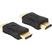 Produktbild Delock Adapter HDMI-A St > A St 65508 Schwarz 1 - Pack