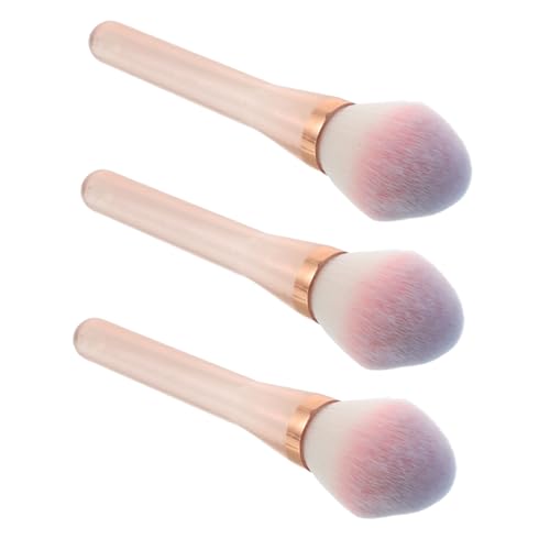 HAPINARY 3 Pinceles De Maquillaje Coloridos Pinceles De Maquillaje Facial Pincel Para Rubor En Polvo