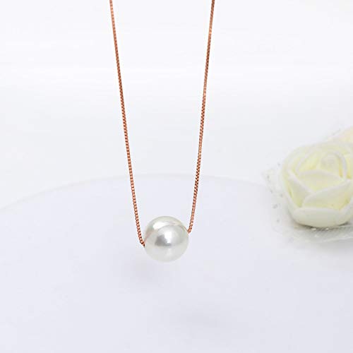 GIVA 925 Silver Rose Gold White Pearl Necklace | Gifts for Girlfriend, Gifts for Women and Girls |With Certificate of Authenticity and 925 Stamp |... - Image 4