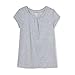 French Toast Big Girls Short Sleeve Crew Neck Tee, Heather Grey, 10/12