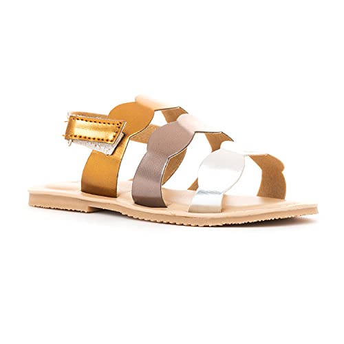Image of Khadim's 6537658 Lightweight Durable Extra Soft Trendy Premium Stylish Lifestyle and Fancy Velcro Strap Flats For Baby Girls