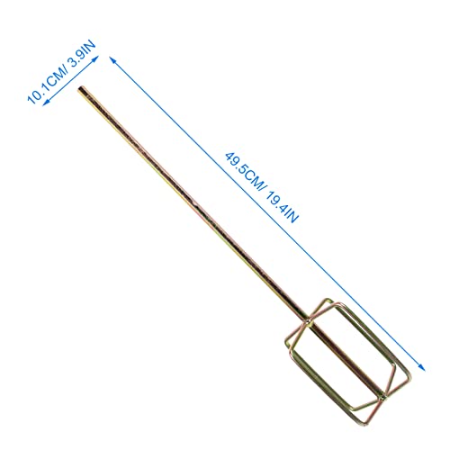 Tiges de mélange pour perceuse en acier robuste pour ciment et enduits fluides - 5