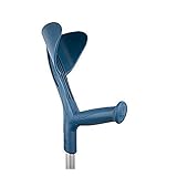 Muleta de diseño moderno. Muleta Bastón inglés de aluminio regulable en altura color turquesa, 1 unidad