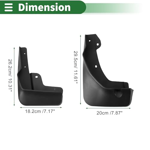 Image of Motoforti Mud Flaps Splash Guards Mud Guards for Chevrolet Orlando 2018-2023 W /Mount Accessories