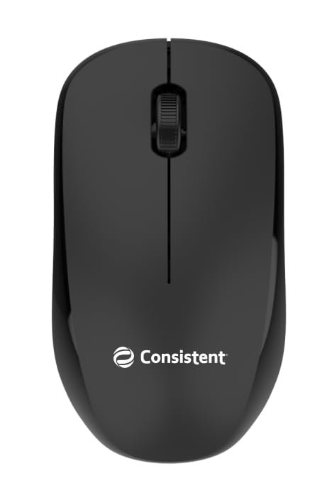 Consistent Speedoo Wireless Mouse 2.4G Portable Mobile Optical Office Mouse with USB MOW451 (Black+White)