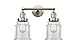 Innovations 208-SN-G182 2 Light Bathroom Fixture, Canton Shade, Brushed Satin Nickel