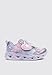 Skechers Kids Girls Heart Lights - Lovin Reflecti Sneaker, Silver/Multi, 7 Toddler