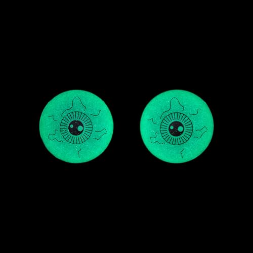 Fun Express Glow-in-The-Dark Eyeball Table Tennis Balls - 12 Piece