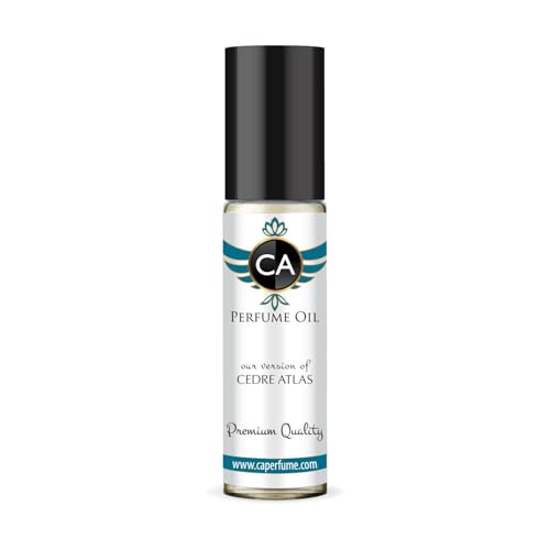 CA Perfume Impression of Cedre Atlas Unisex Fragrance Oil Woody Scent Long Lasting Perfumes for Women &amp; Men Travel Size TSA Ready Mini Parfum Body Oil Roll-on 0.33 Fl Oz 10ml