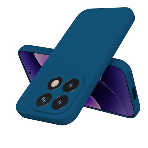 Image of Kapa Matte Protective Lens Flexible Back Cover for Xiaomi 17 | Slim Silicone with Soft Lining Shockproof Full Body Bumper Case (Blue)