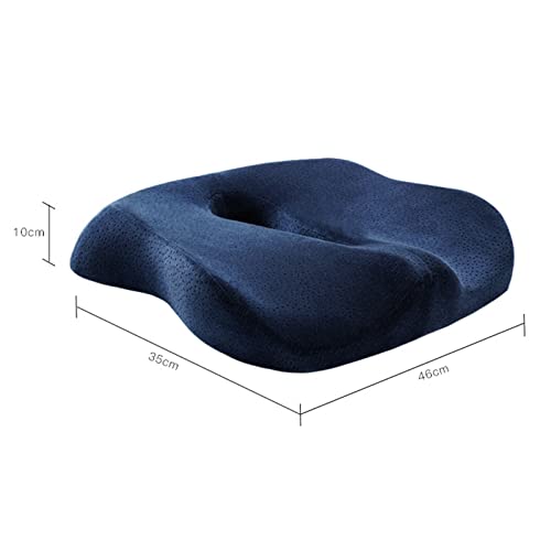 Cojín ortopédico para asiento, alivio de espuma viscoelástica para glúteos, isquiotibiales, caderas, ideal para oficina, cocina, silla de ruedas, coche, asiento de camión