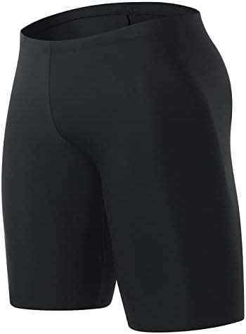 Xioker Boys Swim Jammers Kids Jammer for Swimming,Youth Compression Swimming Jammer Boy Swim Shorts UPF50+(Black M)