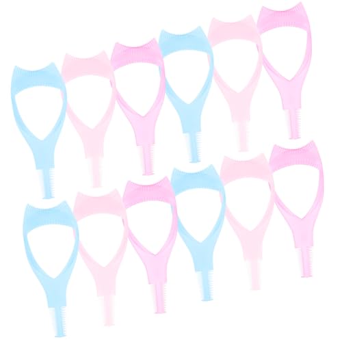 Ipetboom 30 Pcs Eyelash Eyeliner Aid Mascara Lash Tools Eye Liner Stencil Tool Eyelash Tool Eyelash Protector False Eyelash Applicator Tool Eyelash Shield Eyeliner Tool Plastic