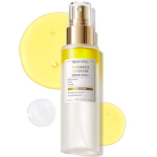 Radiance Booster Serum Spray, Hydrating Face Mist with Bifida Ferment & Squalane, Glow Serum for Radiant Skin, Soothes Skin, Vegan Skin Care, All In One Mist 3.3 fl oz