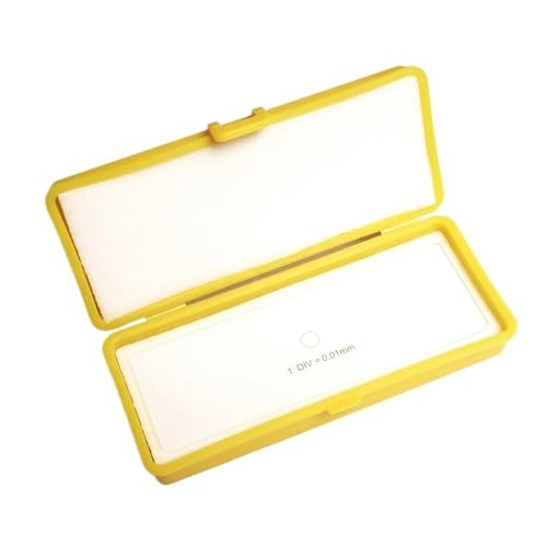 Microscope 0.01mm Optical Glass Microscope Calibration Slides Eyepiece Reticle Ruler Microscope Stage Micrometer for Eyepieces Measurement