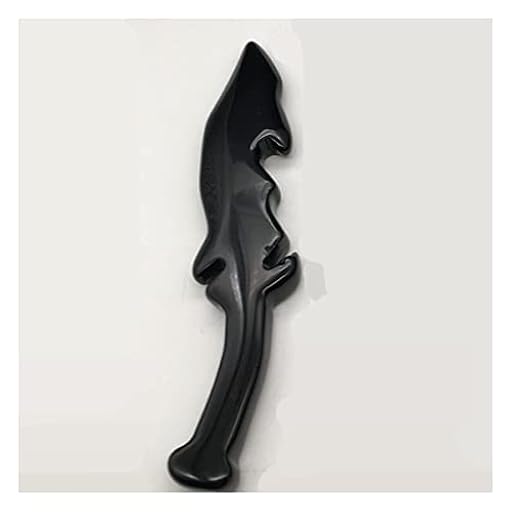 ZTBH Cristal de meditación Natural Daga de obsidiana Natural, decoración del hogar de obsidiana. Piedra de Cristal | Ya disponible en tu tienda friki favorita! En mundofriki.es!