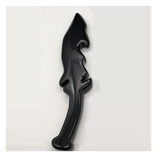 ZTBH Cristal de meditación Natural Daga de obsidiana Natural,