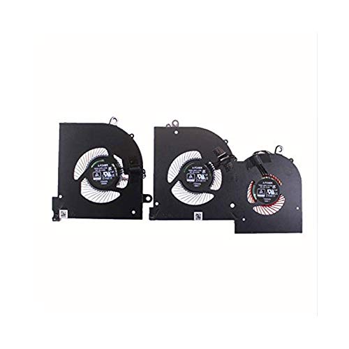 Compatible for MSI GS65 MS-16Q2 MS-16Q1 MS-16Q3 16Q2-CPU-CW 16Q2-GPU-CW DC5V 0.5A CPU + GPU Cooling Fan